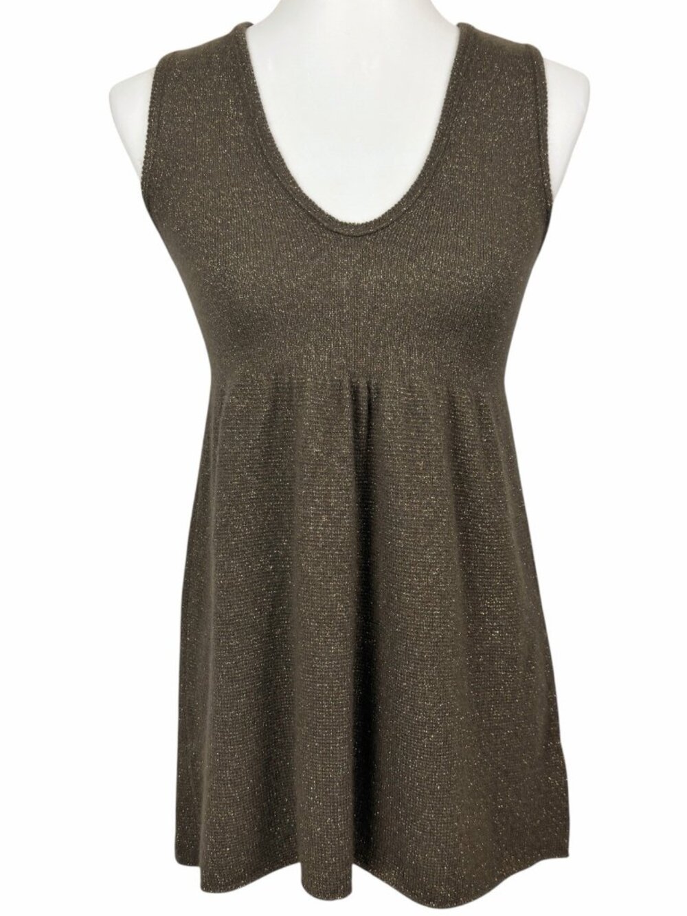 Vintage Cashmere Babydoll Sweater Tank Top Womens XS